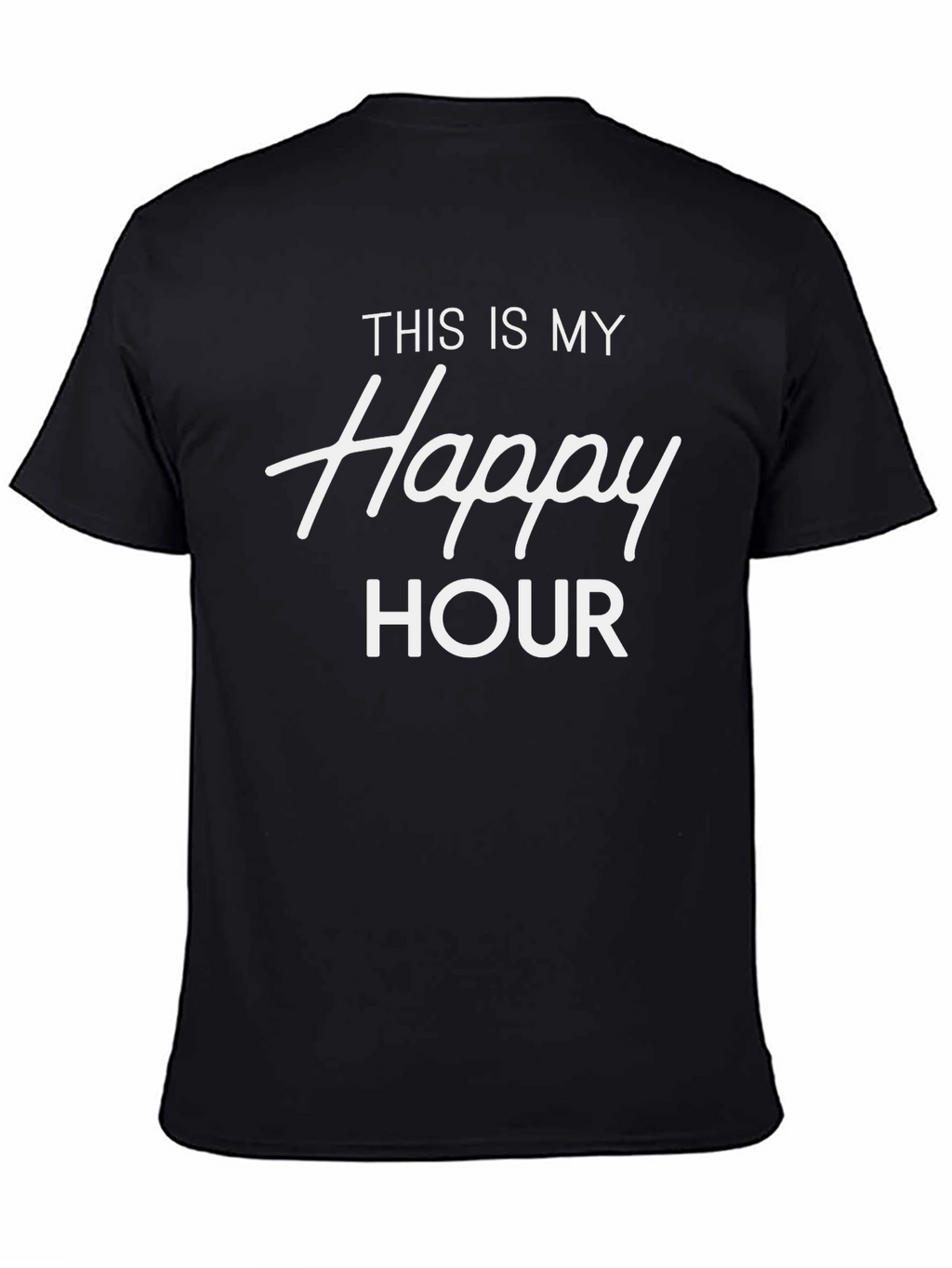 Happy Hour Graphic Tee - Black