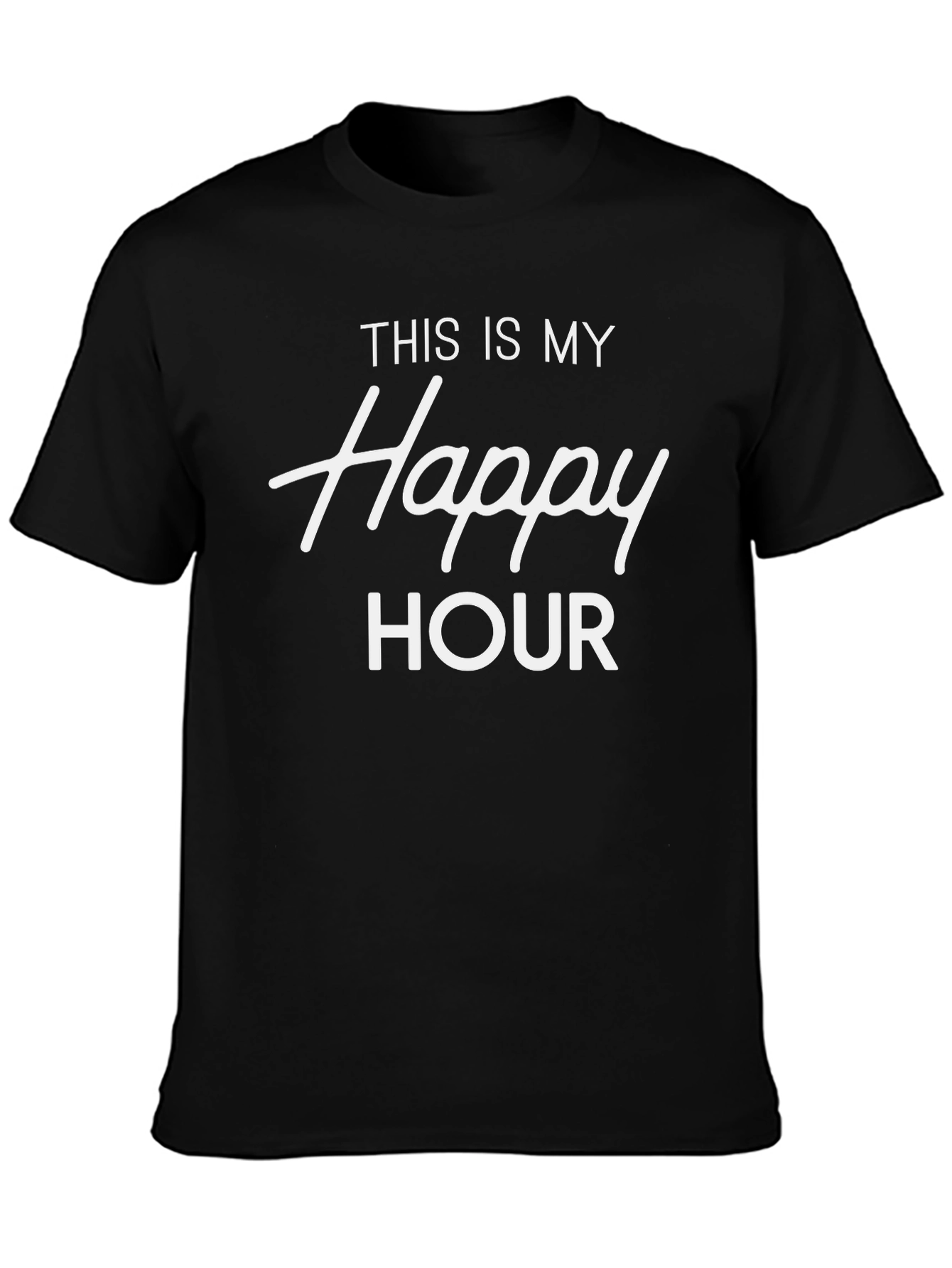 Happy Hour Graphic Tee - Black