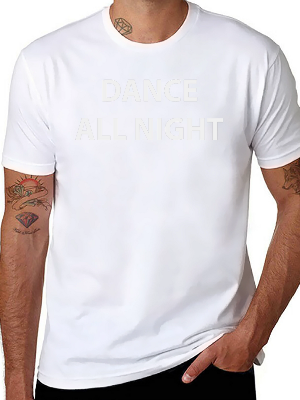 Dance All Night Graphic Tee - Stylish Comfort
