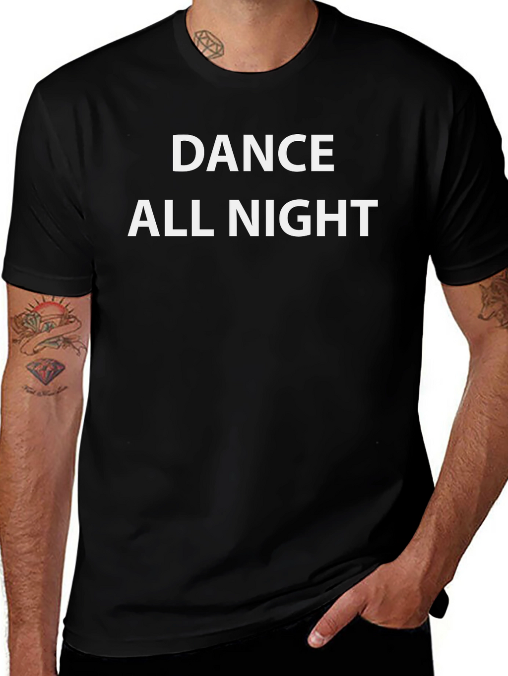 Dance All Night Graphic Tee - Stylish Comfort