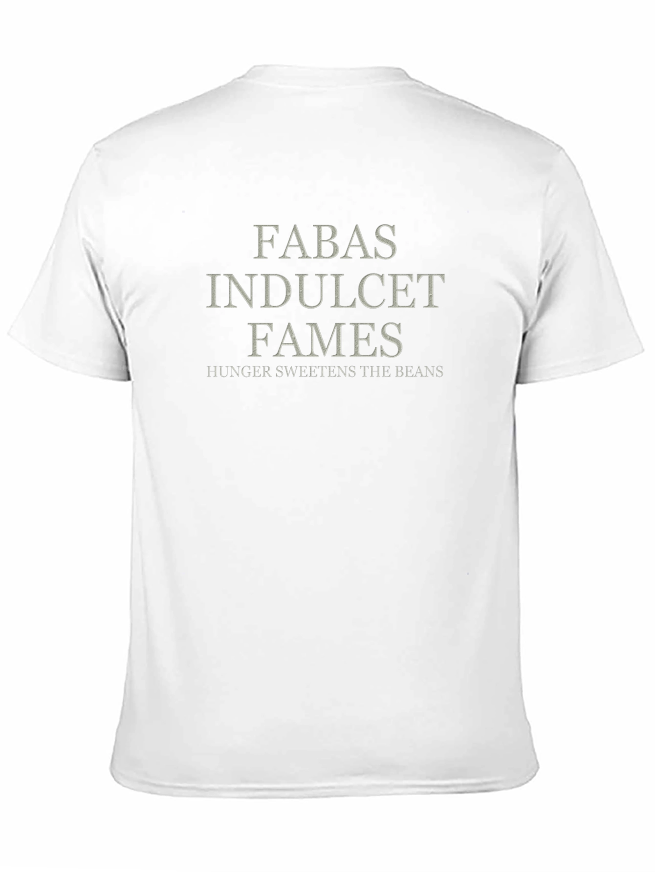 Fabas Indulcet Fames Graphic Tee - Hunger Sweetens