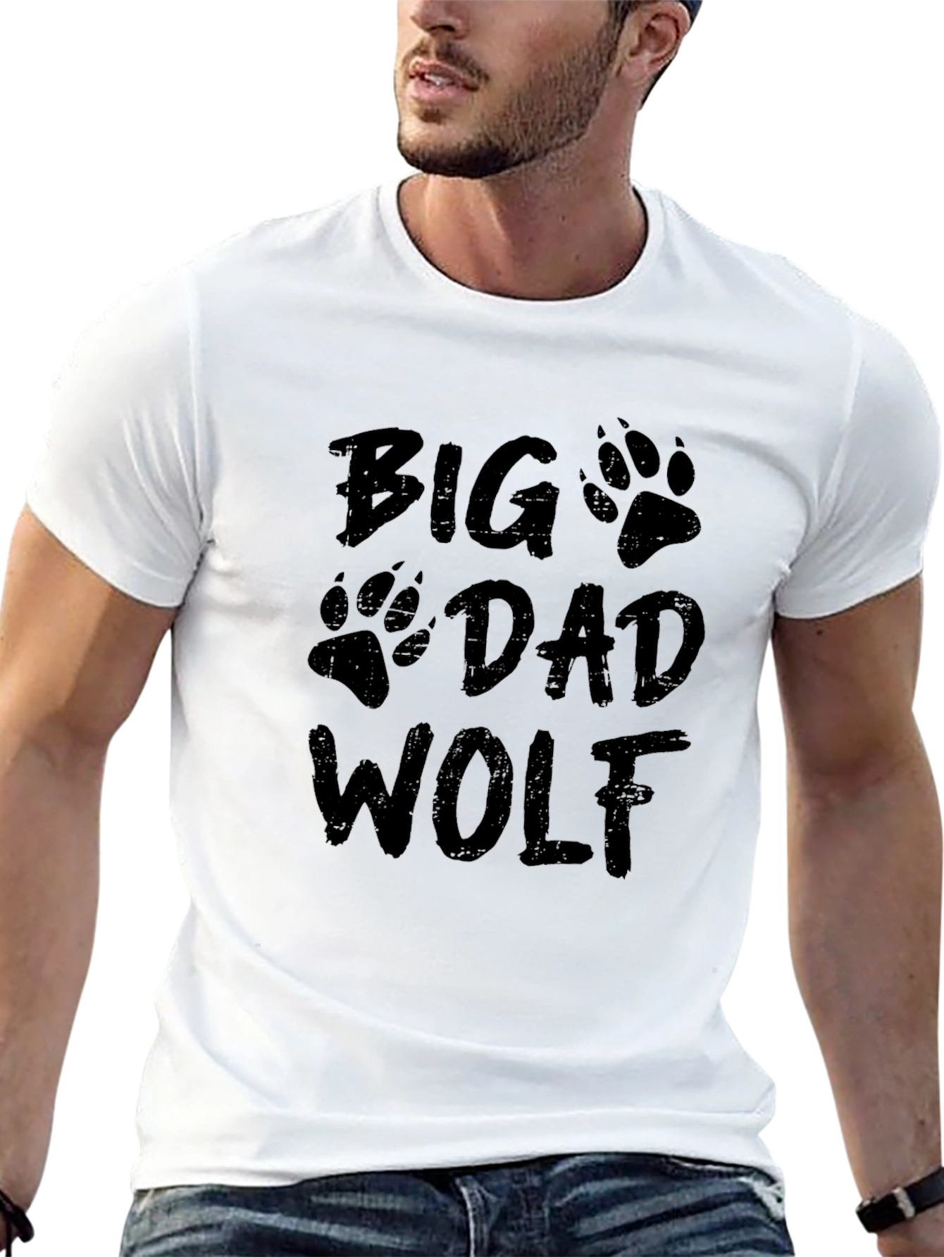 Big Dad Wolf Graphic Tee - Black