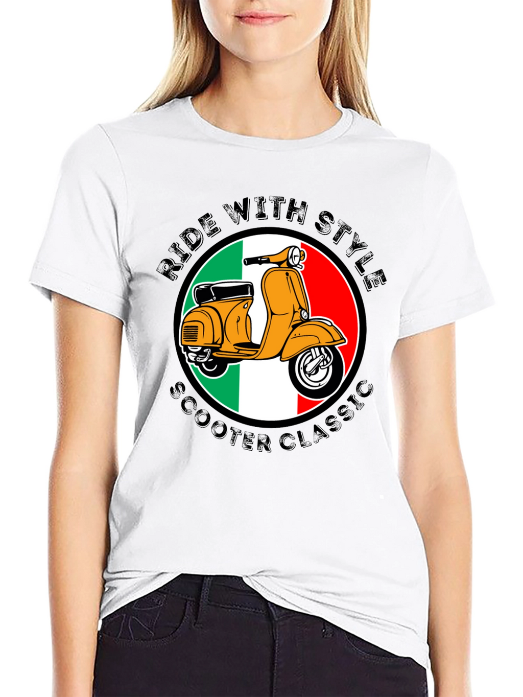 Ride With Style Scooter Classic T-Shirt