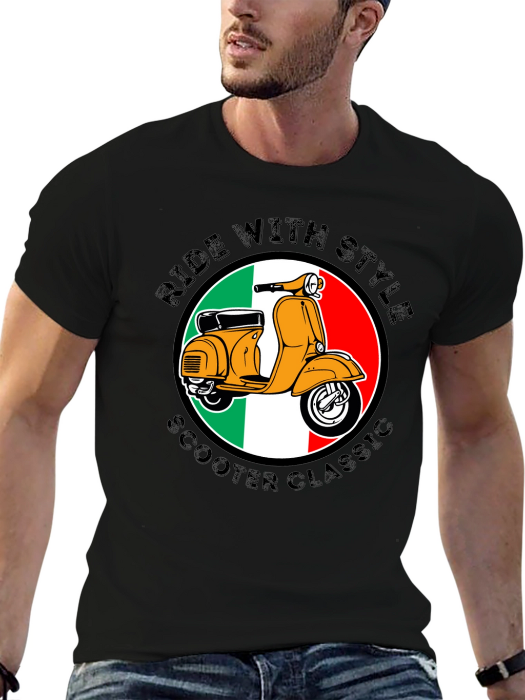 Ride With Style Scooter Classic T-Shirt