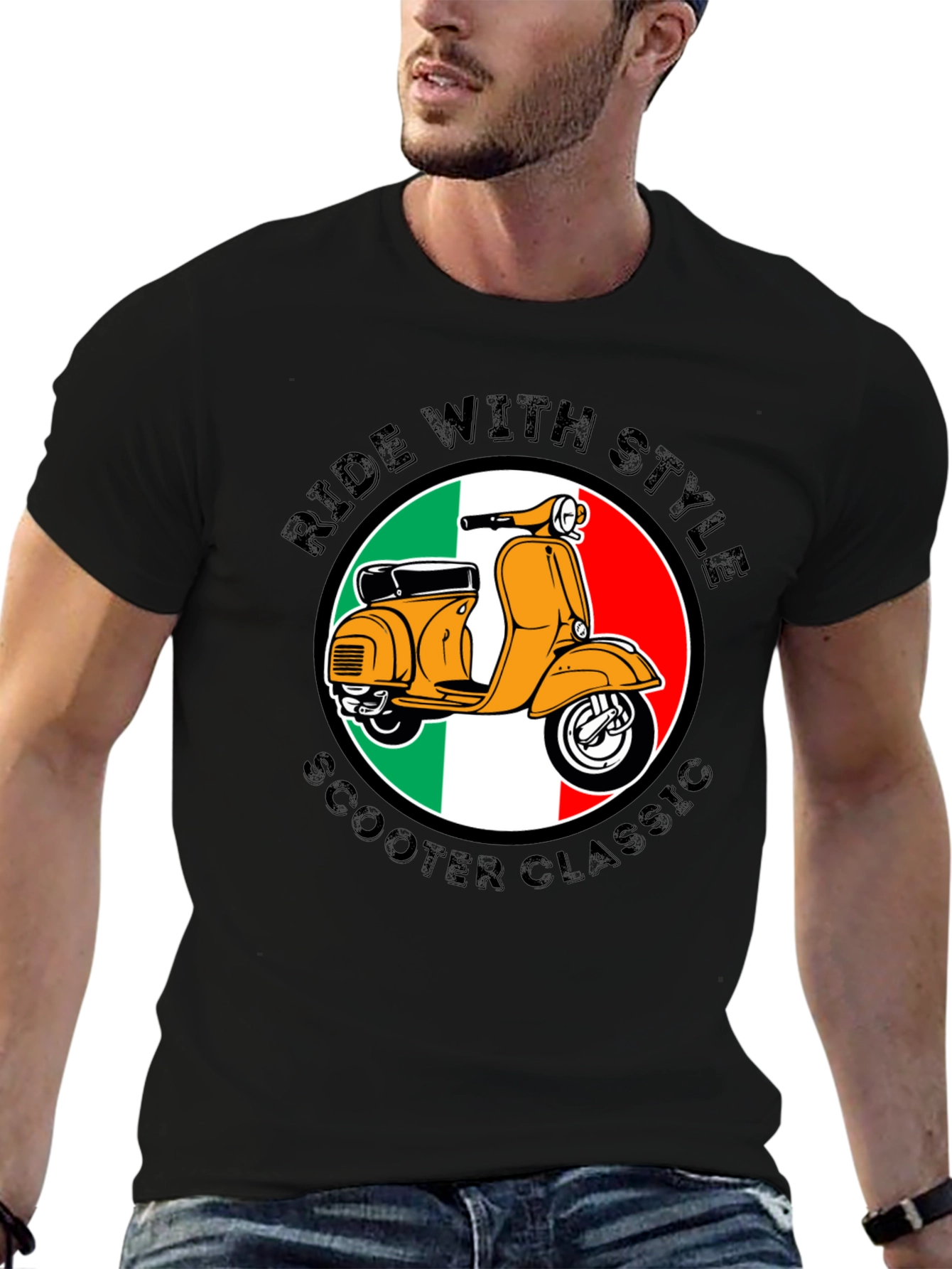 Ride With Style Scooter Classic T-Shirt