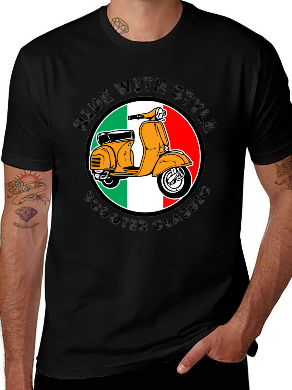 Ride With Style Scooter Classic T-Shirt