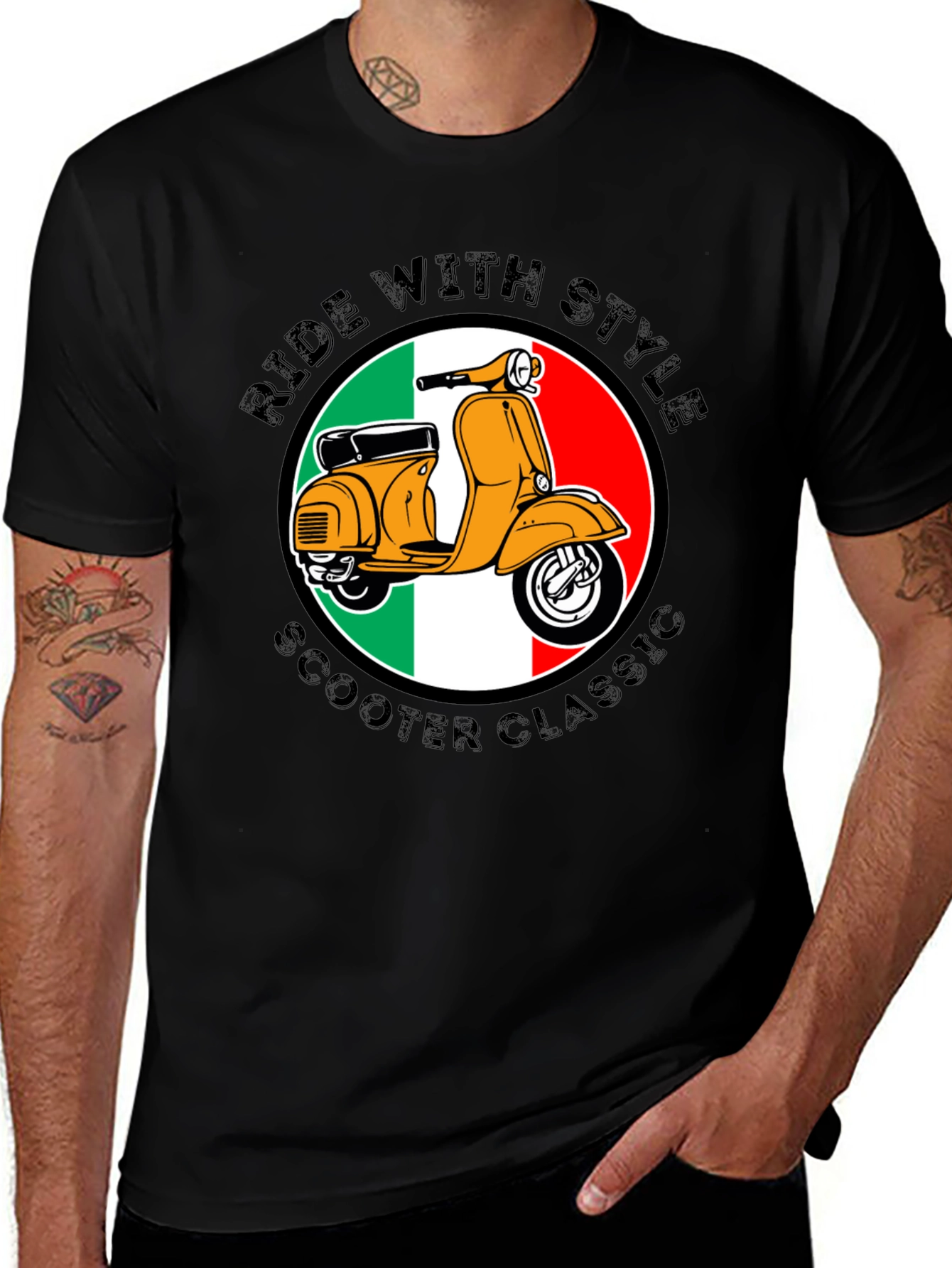 Ride With Style Scooter Classic T-Shirt