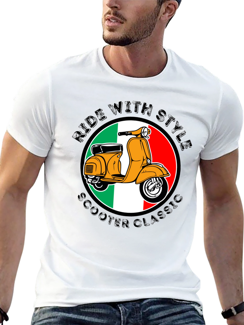 Ride With Style Scooter Classic T-Shirt