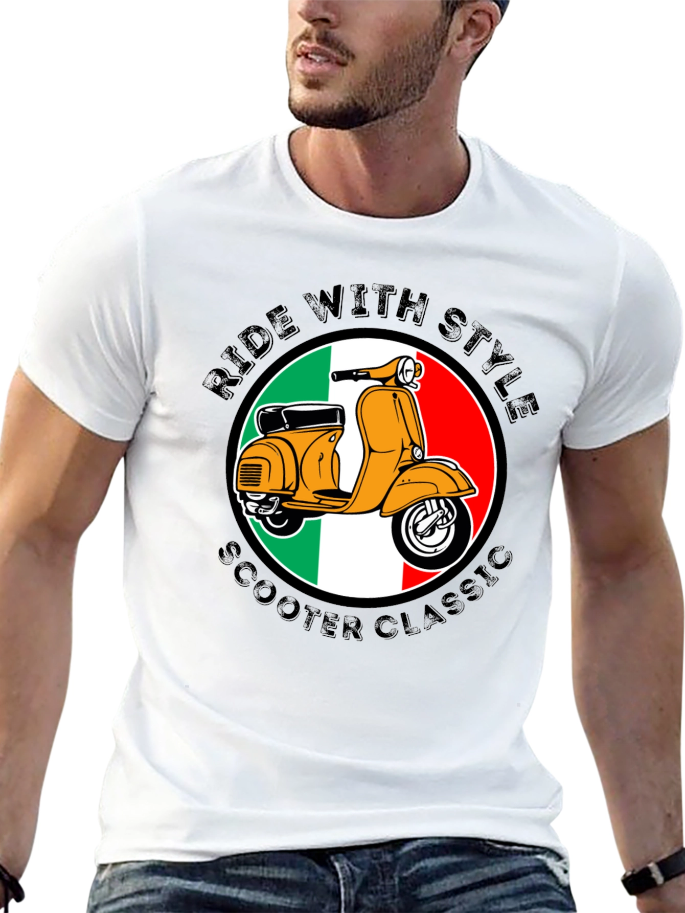 Ride With Style Scooter Classic T-Shirt