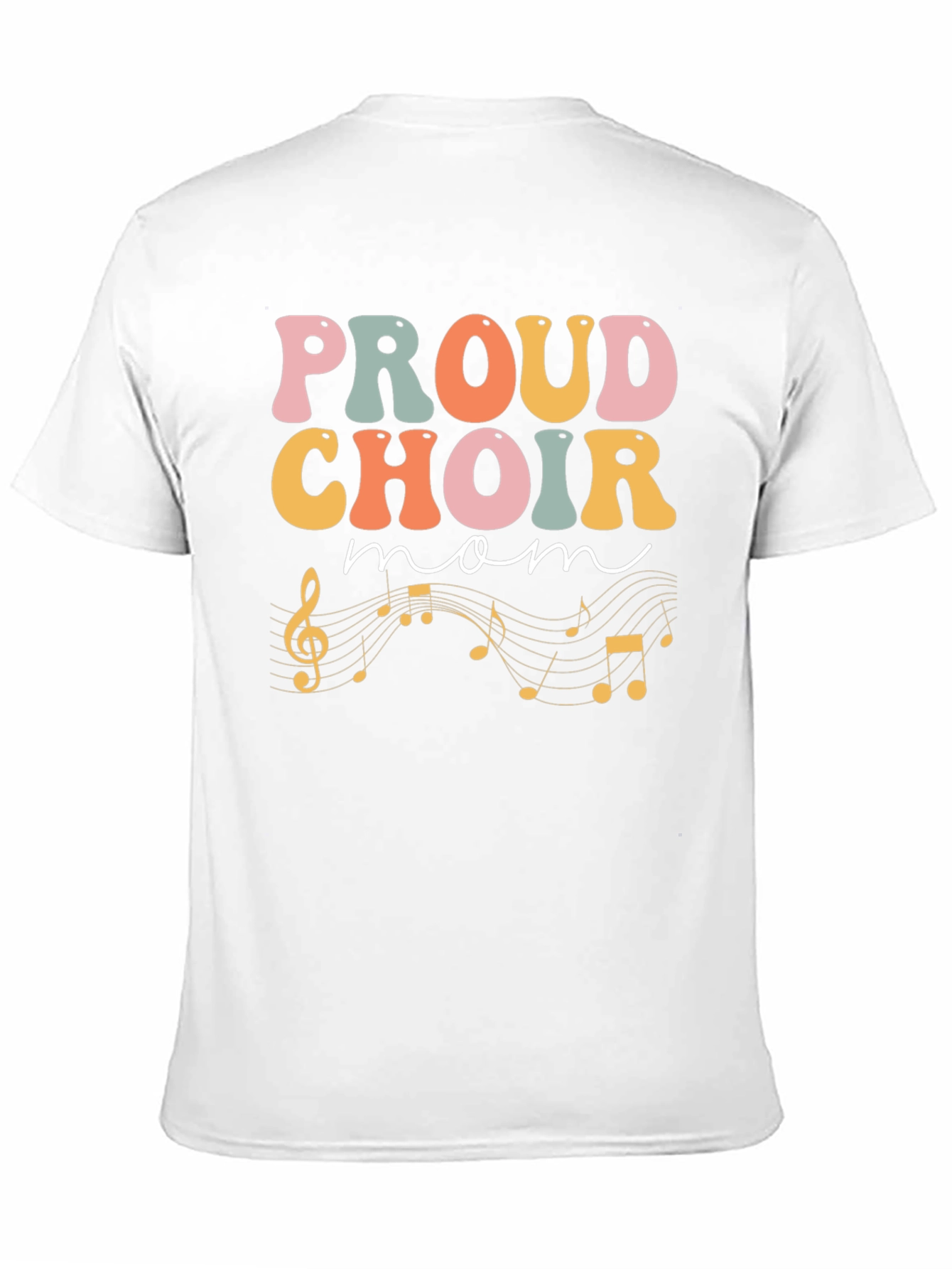 Proud Choir Mom Black T-Shirt