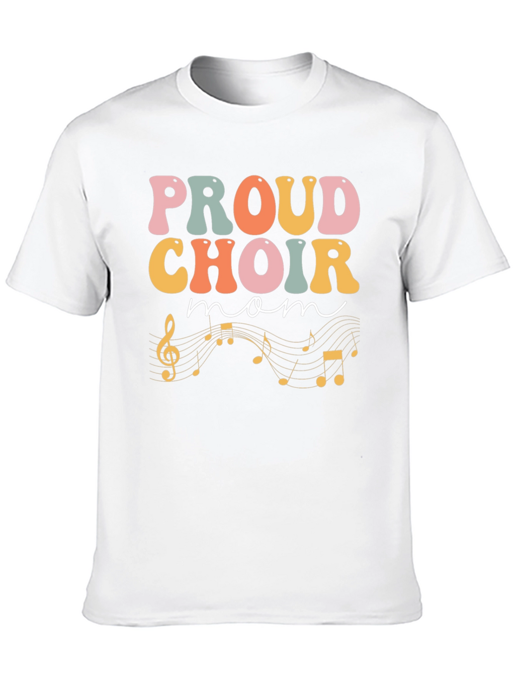 Proud Choir Mom Black T-Shirt