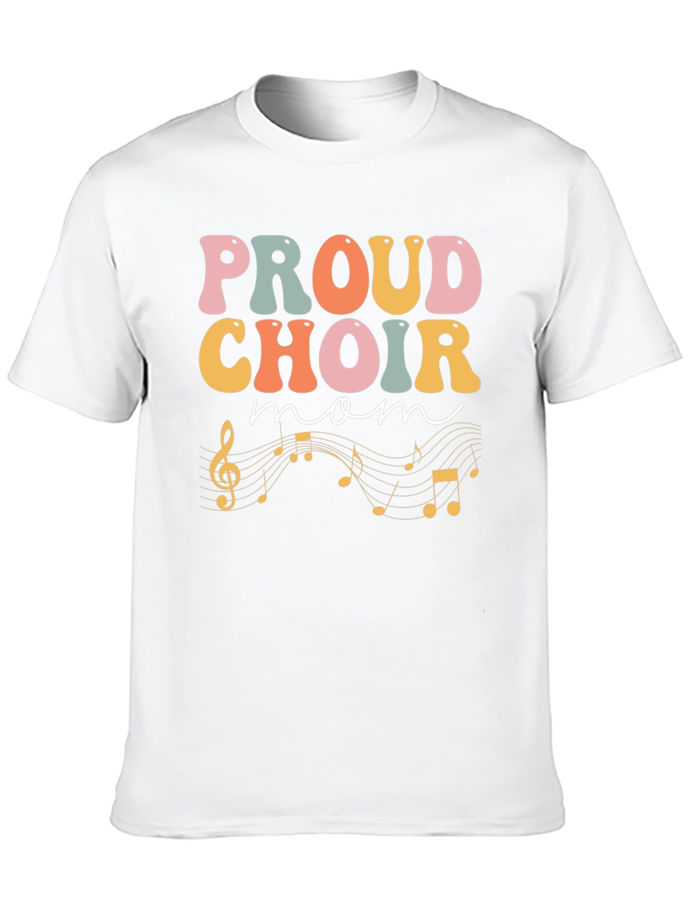 Proud Choir Mom Black T-Shirt