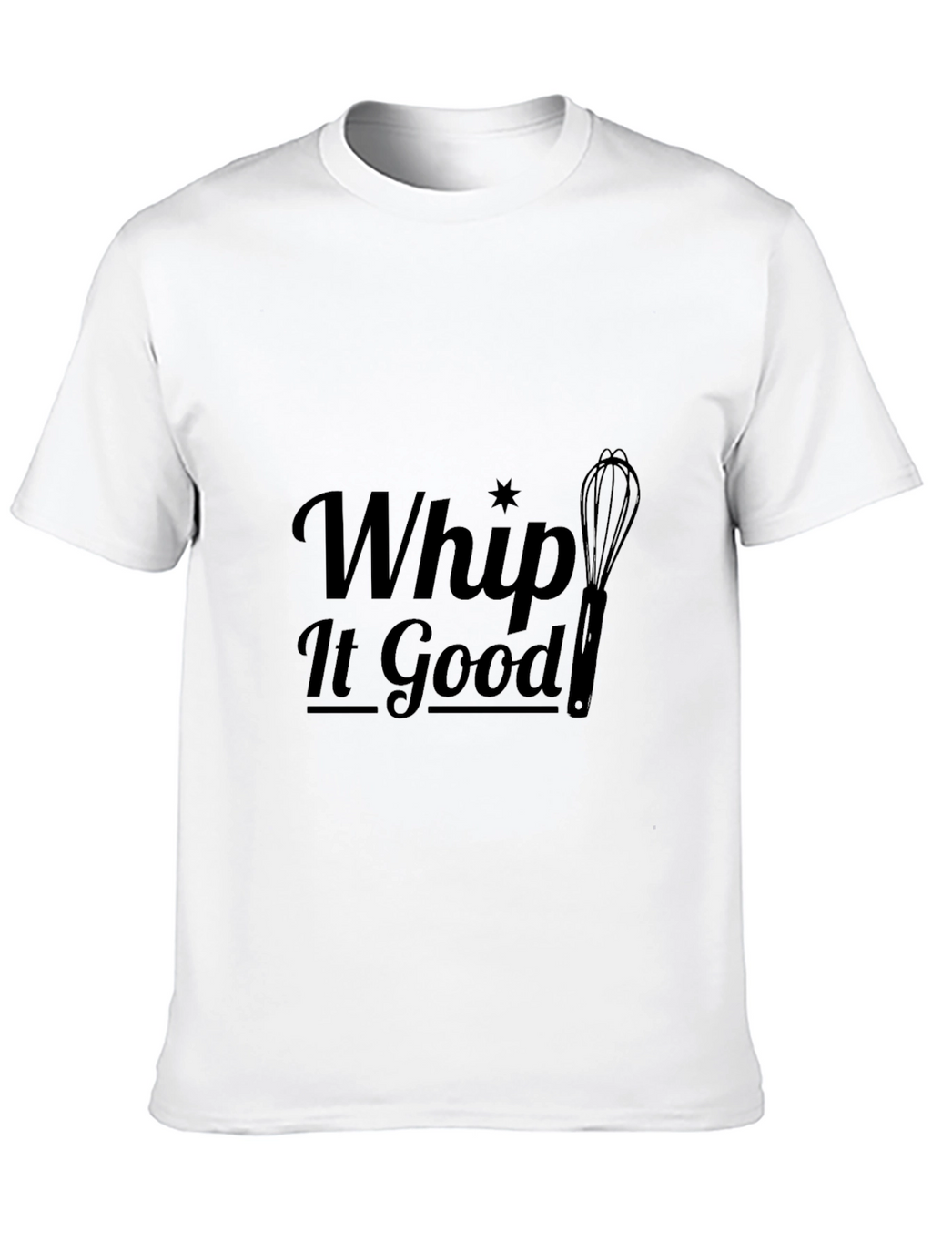 Whip It Good Black T-Shirt - Novelty Baking Tee