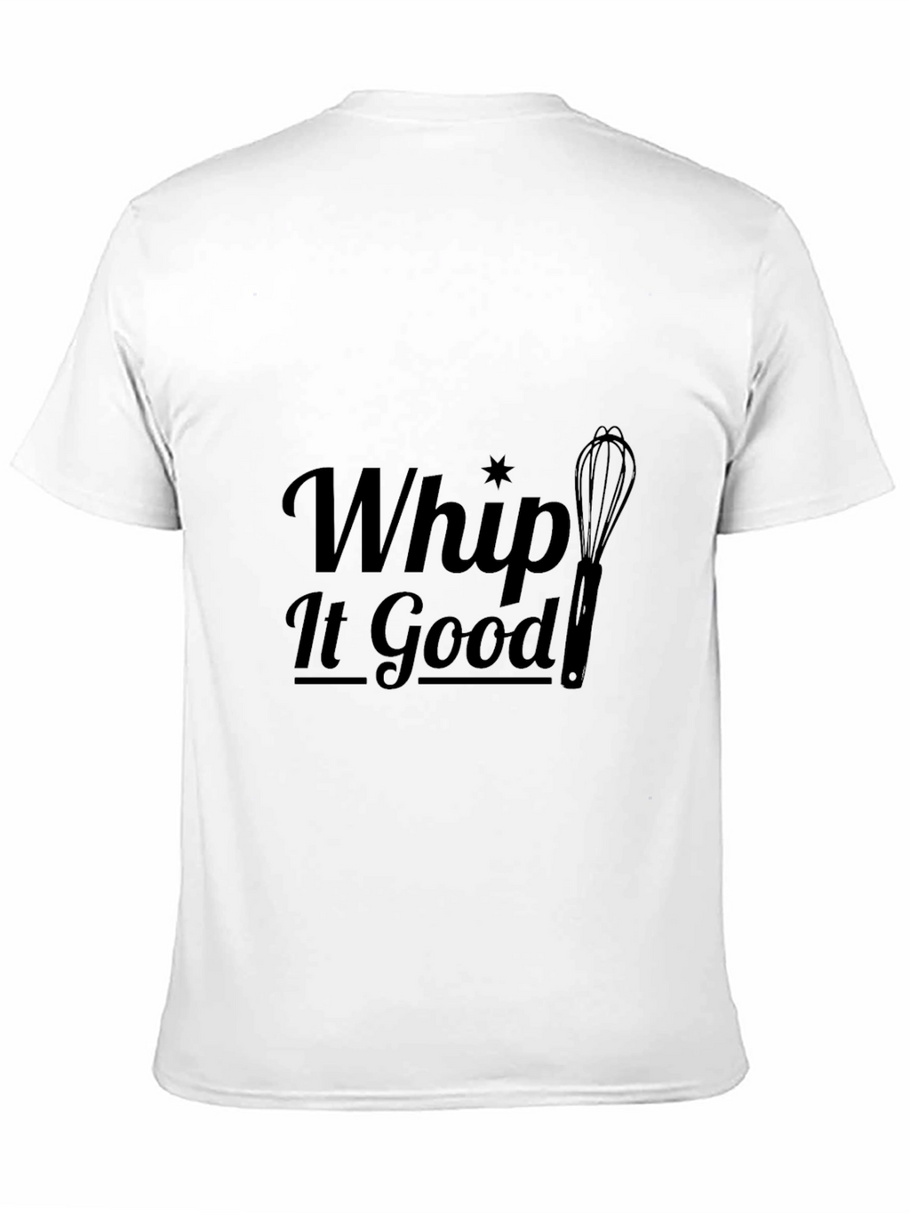 Whip It Good Black T-Shirt - Novelty Baking Tee