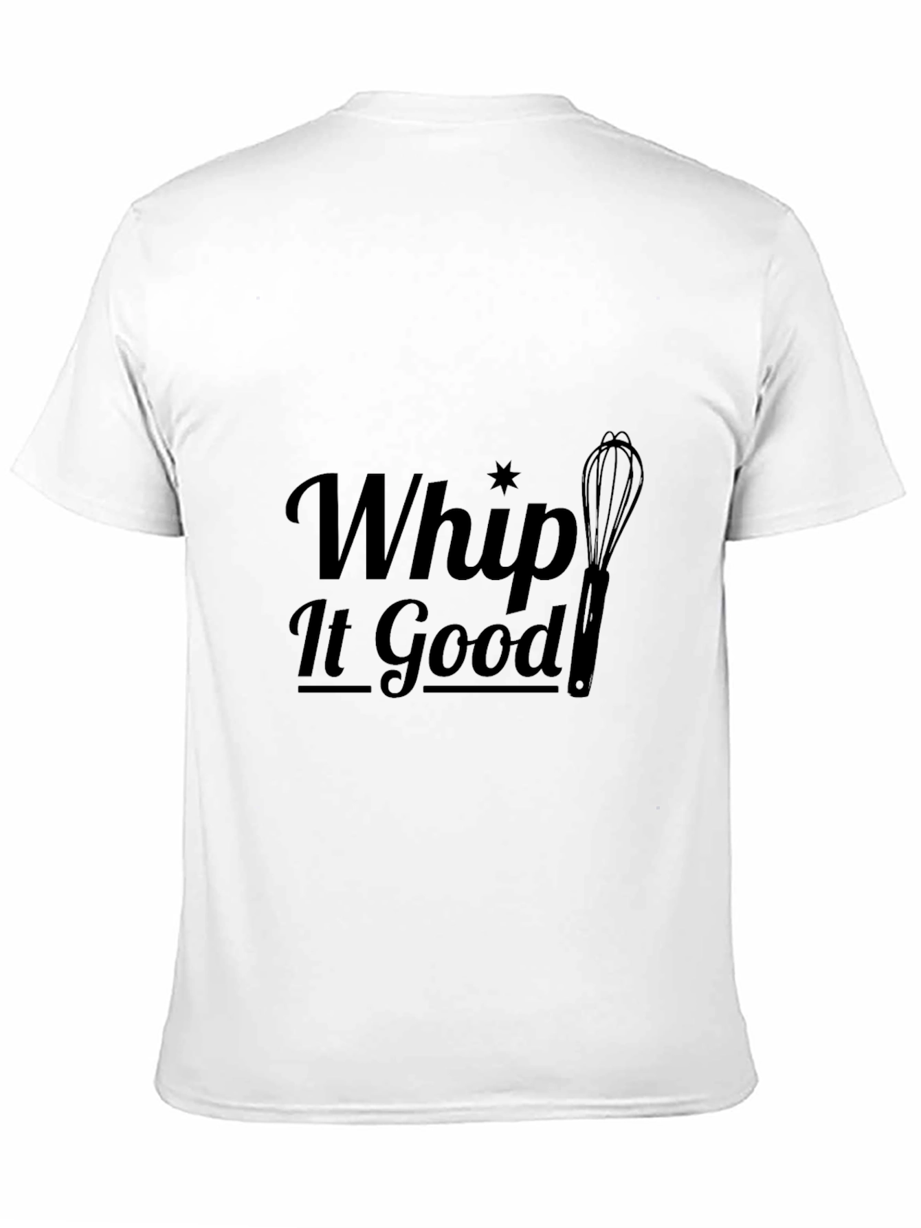 Whip It Good Black T-Shirt - Novelty Baking Tee