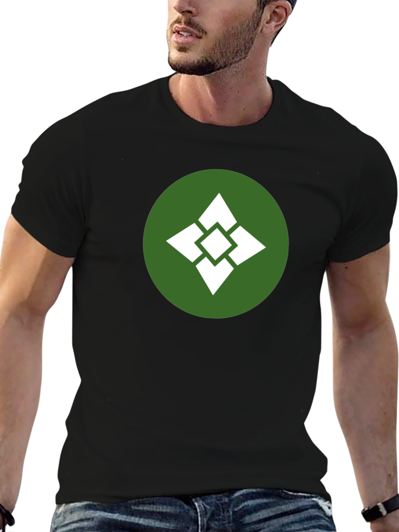Geometric Graphic Tee - Casual Comfort