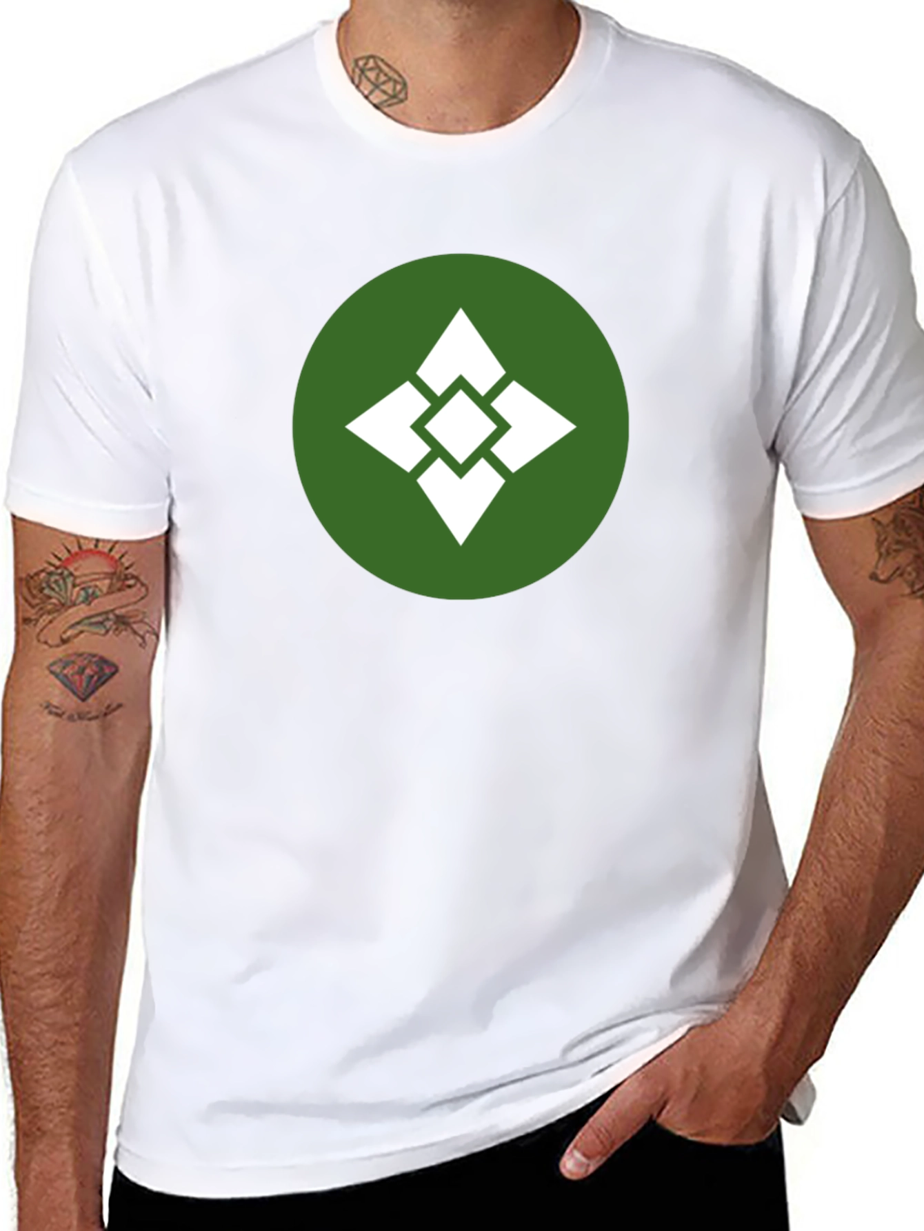 Geometric Graphic Tee - Casual Comfort