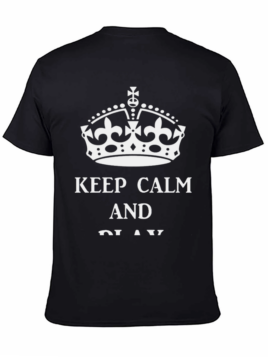 Keep Calm T-Shirt - Black Casual Tee
