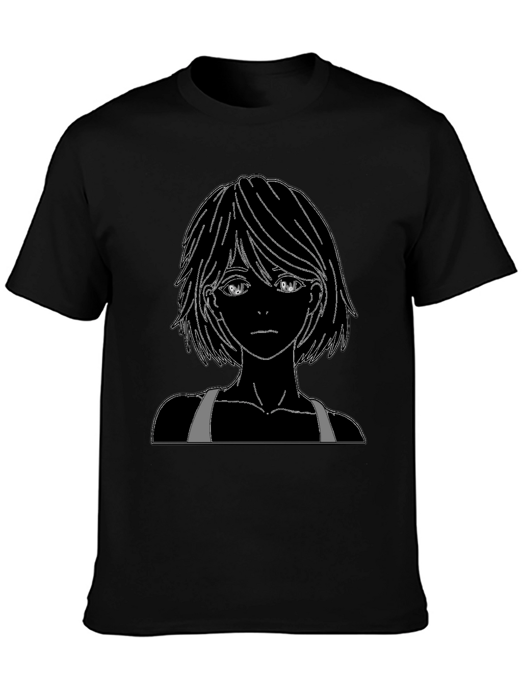 Anime Graphic Black T-Shirt