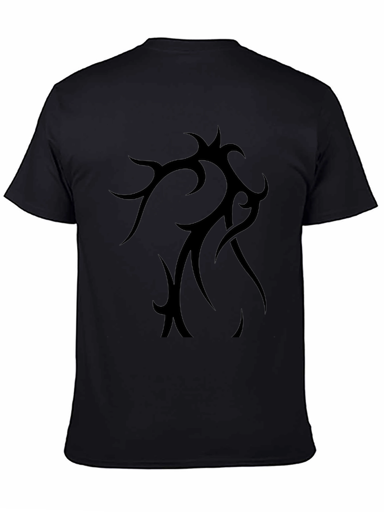 Tribal Tattoo Graphic Black T-Shirt