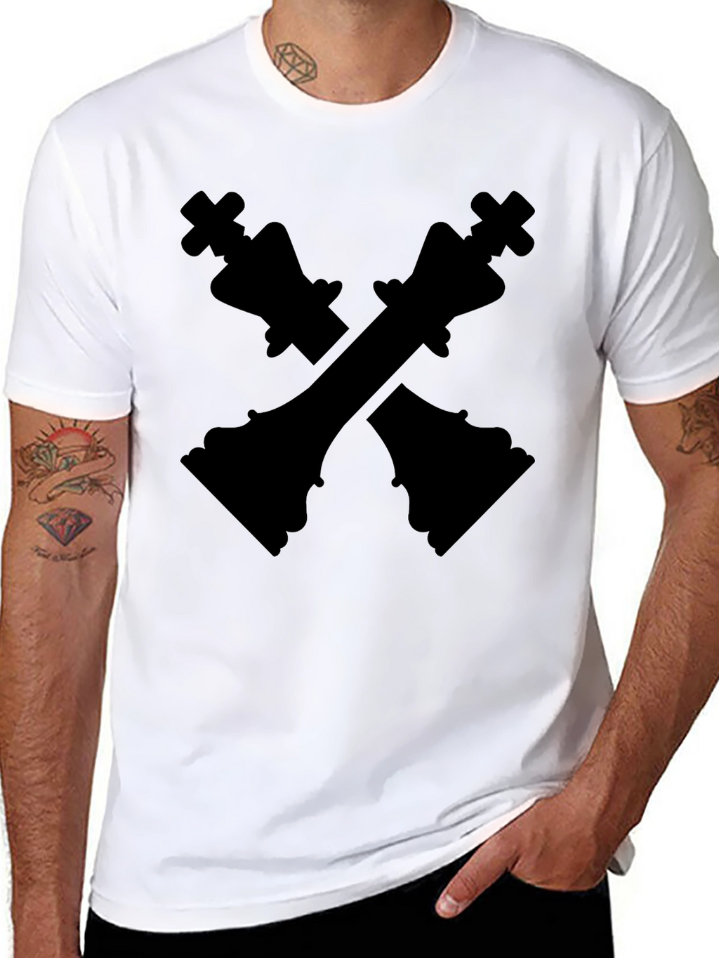 Chess Kings Graphic T-Shirt - Black Tee