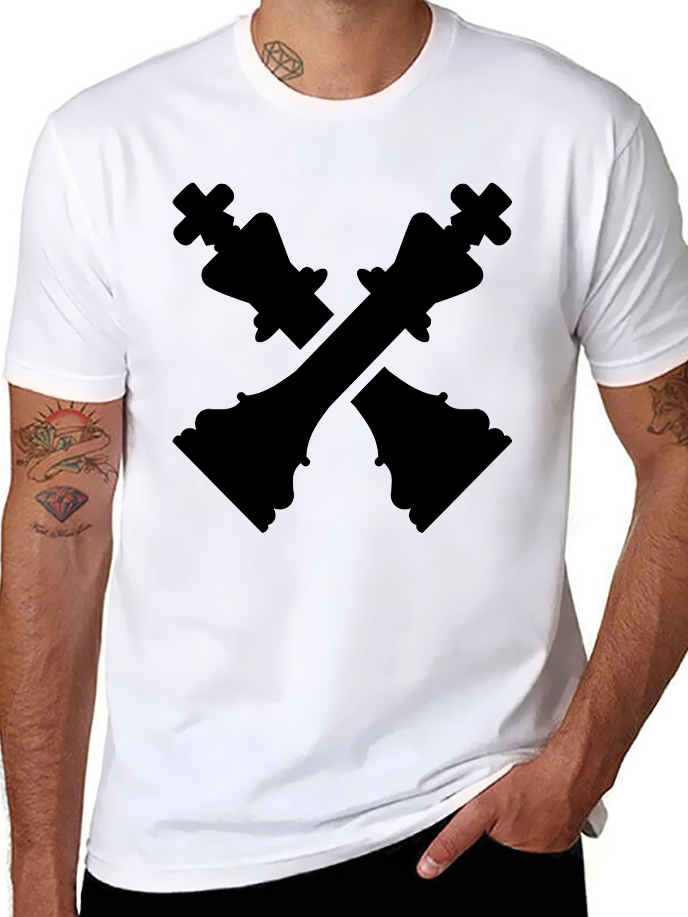 Chess Kings Graphic T-Shirt - Black Tee