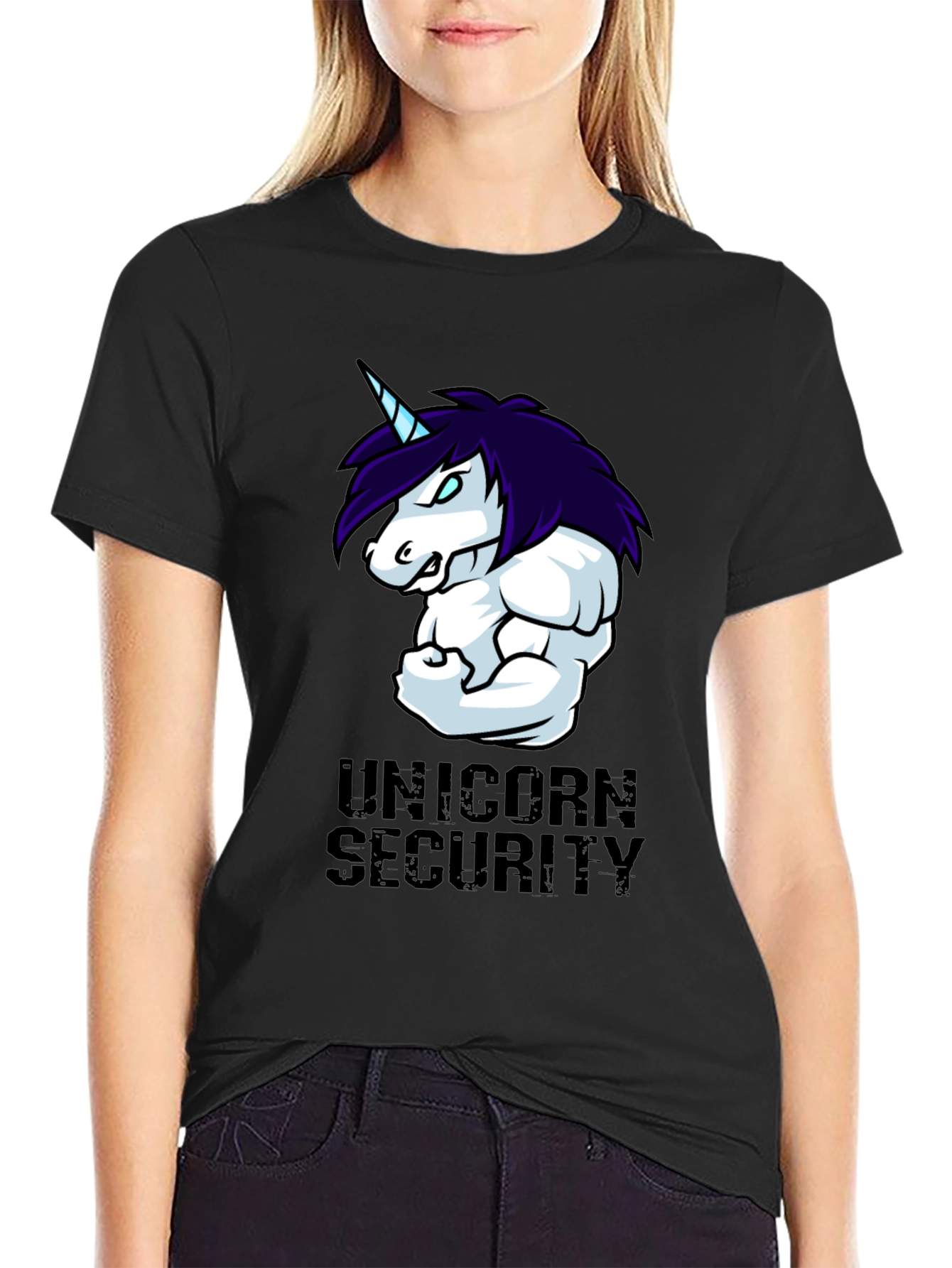 Unicorn Security T-Shirt - Bodybuilder Graphic Tee