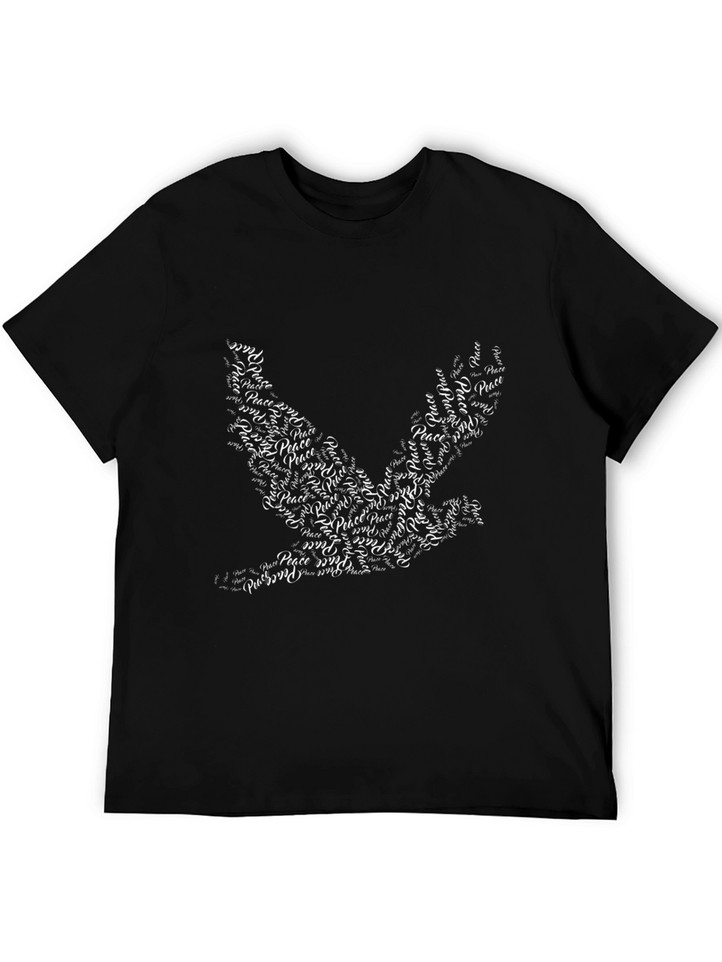 Peace Dove Graphic Tee - Black Unisex T-Shirt