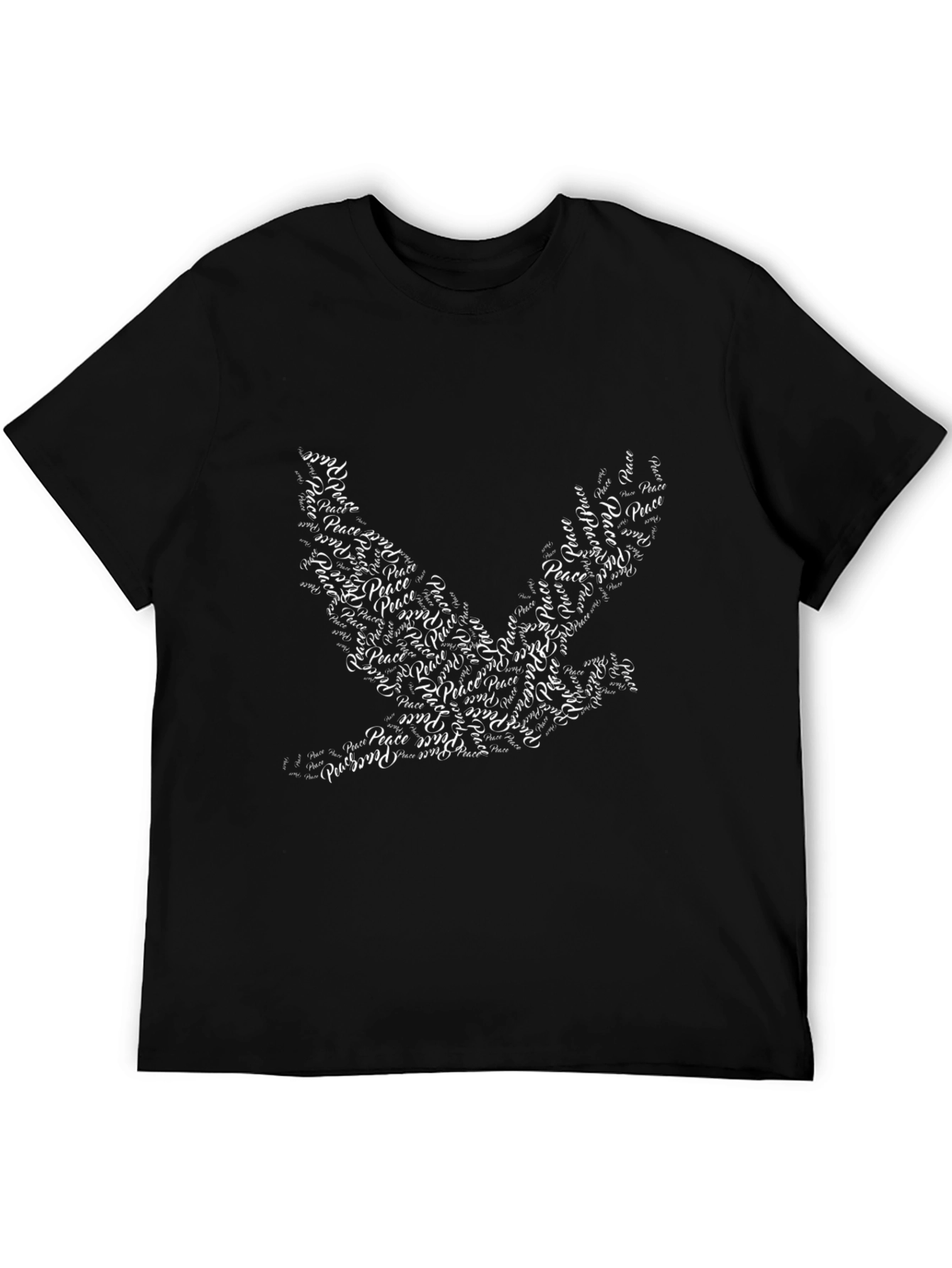 Peace Dove Graphic Tee - Black Unisex T-Shirt
