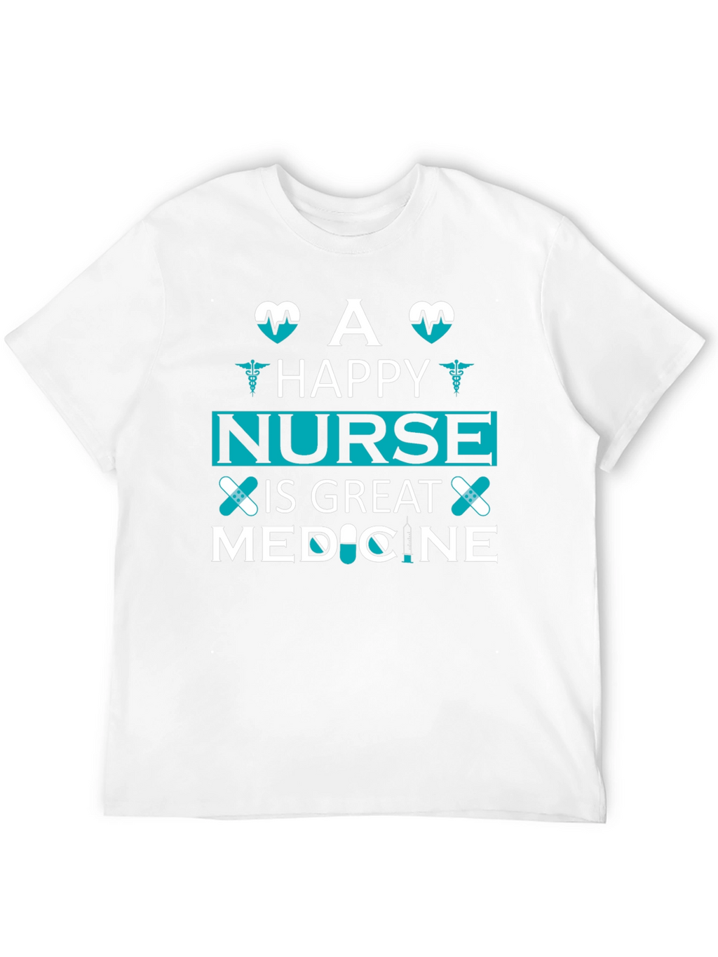 Happy Nurse Medicine T-Shirt Unisex Black