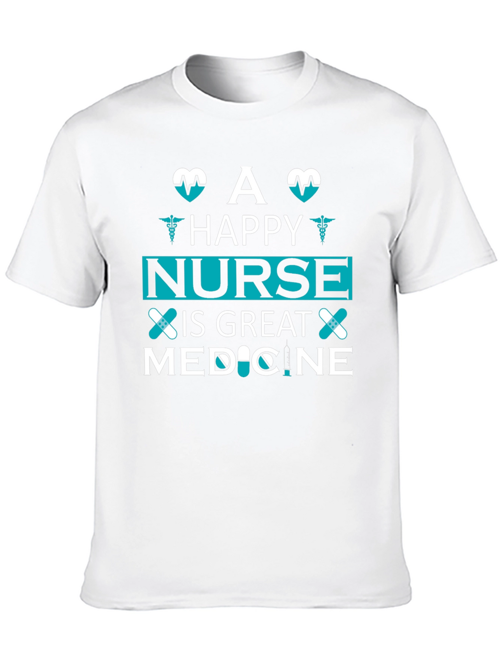 Happy Nurse Medicine T-Shirt Unisex Black