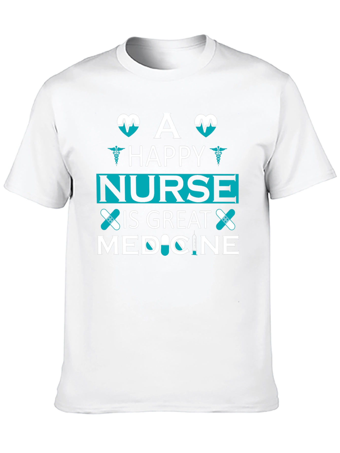Happy Nurse Medicine T-Shirt Unisex Black