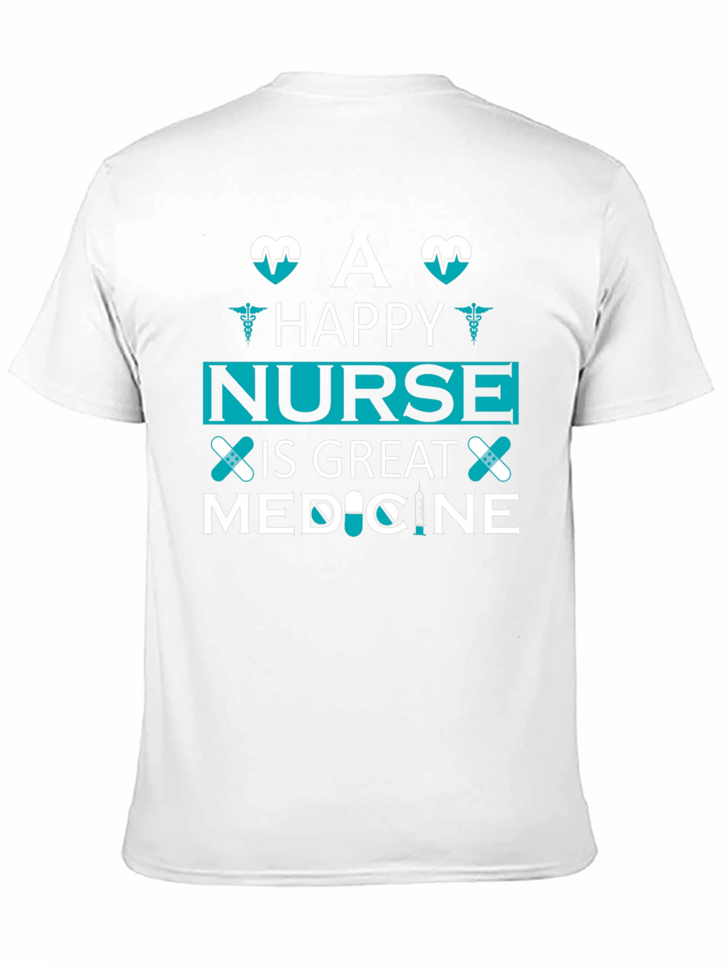 Happy Nurse Medicine T-Shirt Unisex Black
