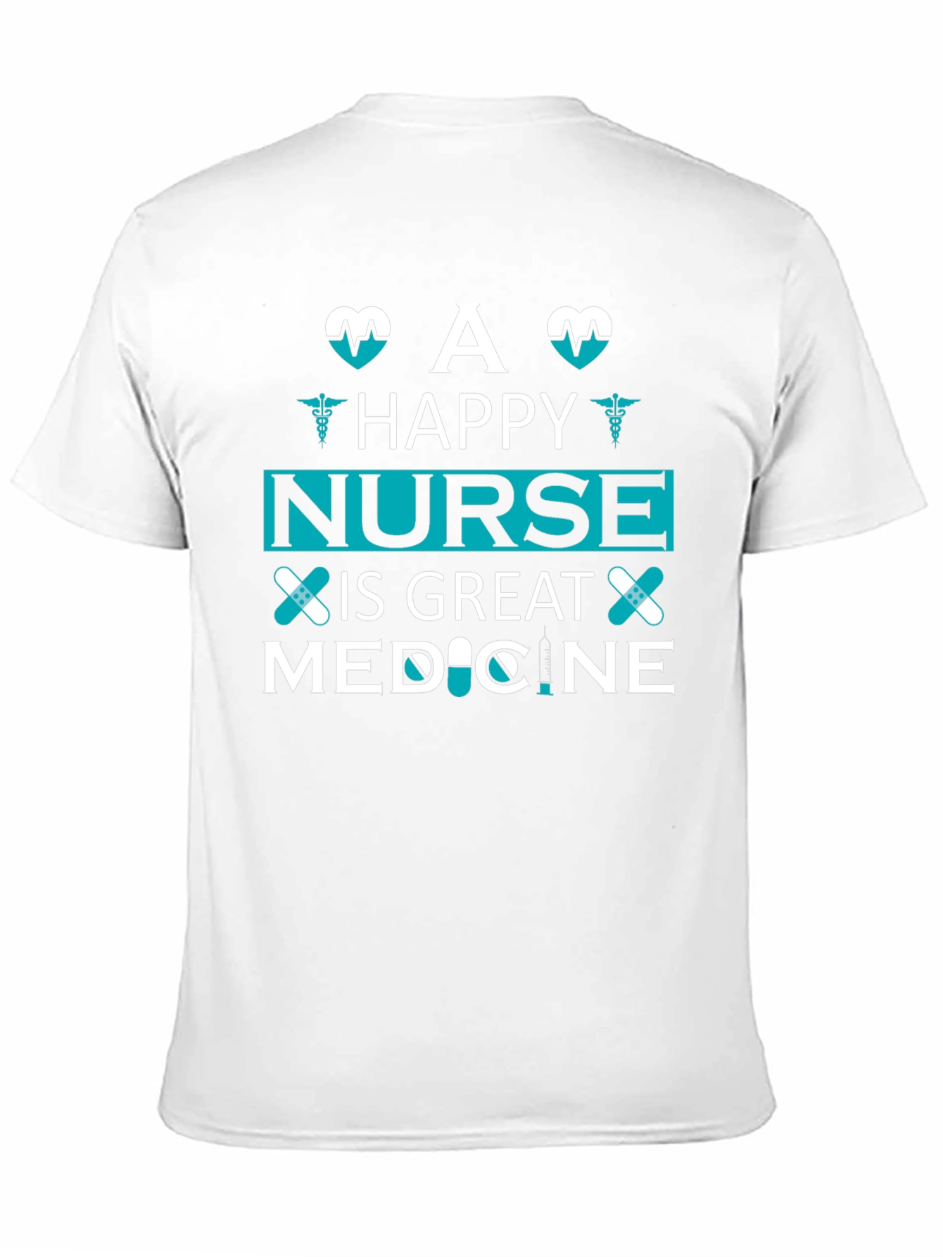Happy Nurse Medicine T-Shirt Unisex Black