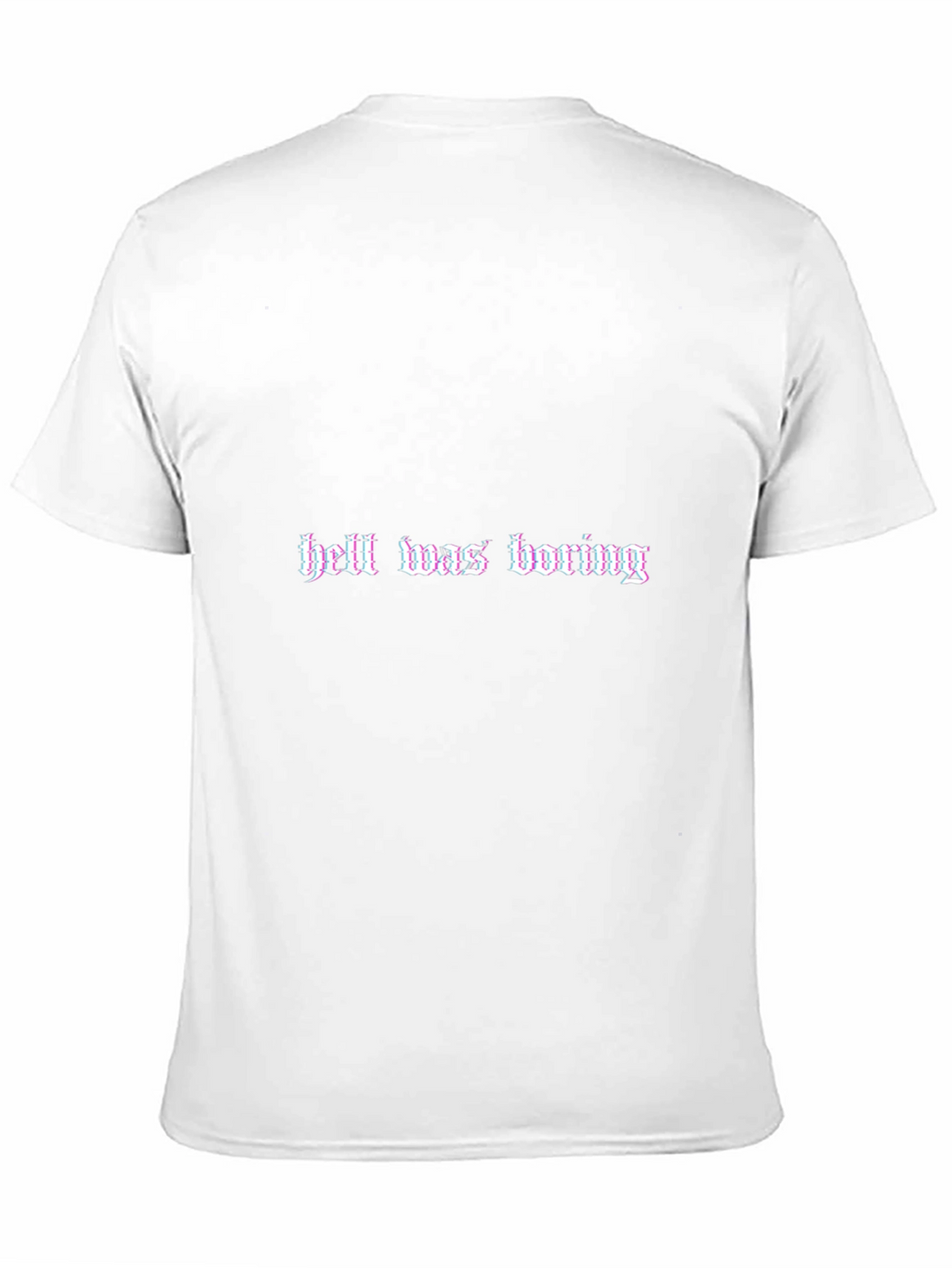 Hell Was Boring Black Graphic Tee