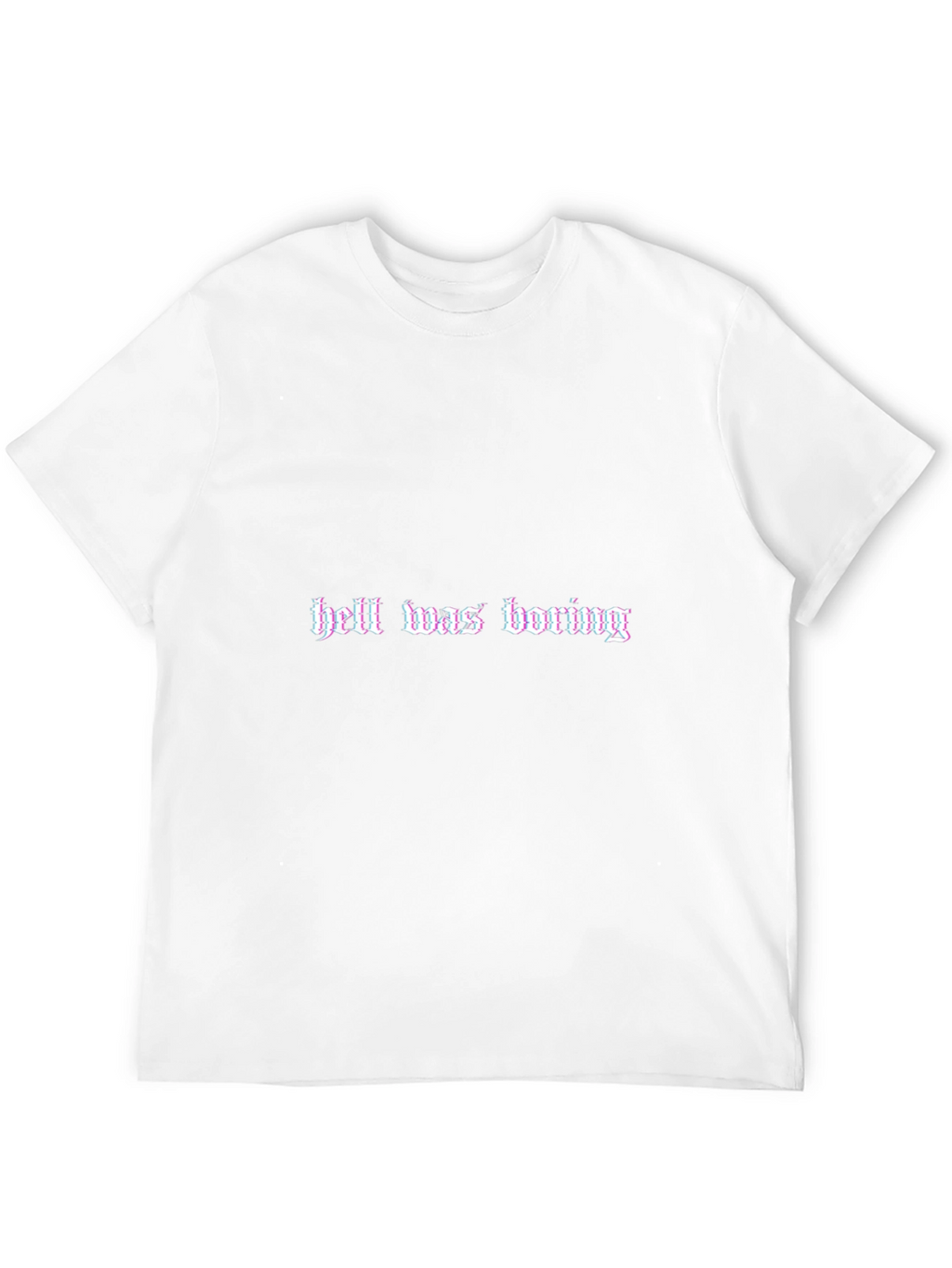Hell Was Boring Black Graphic Tee