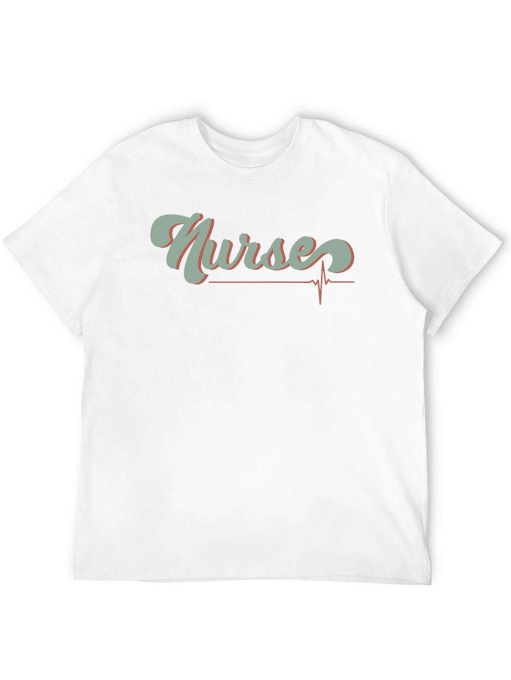 Nurses Heartbeat Graphic T-Shirt - Black