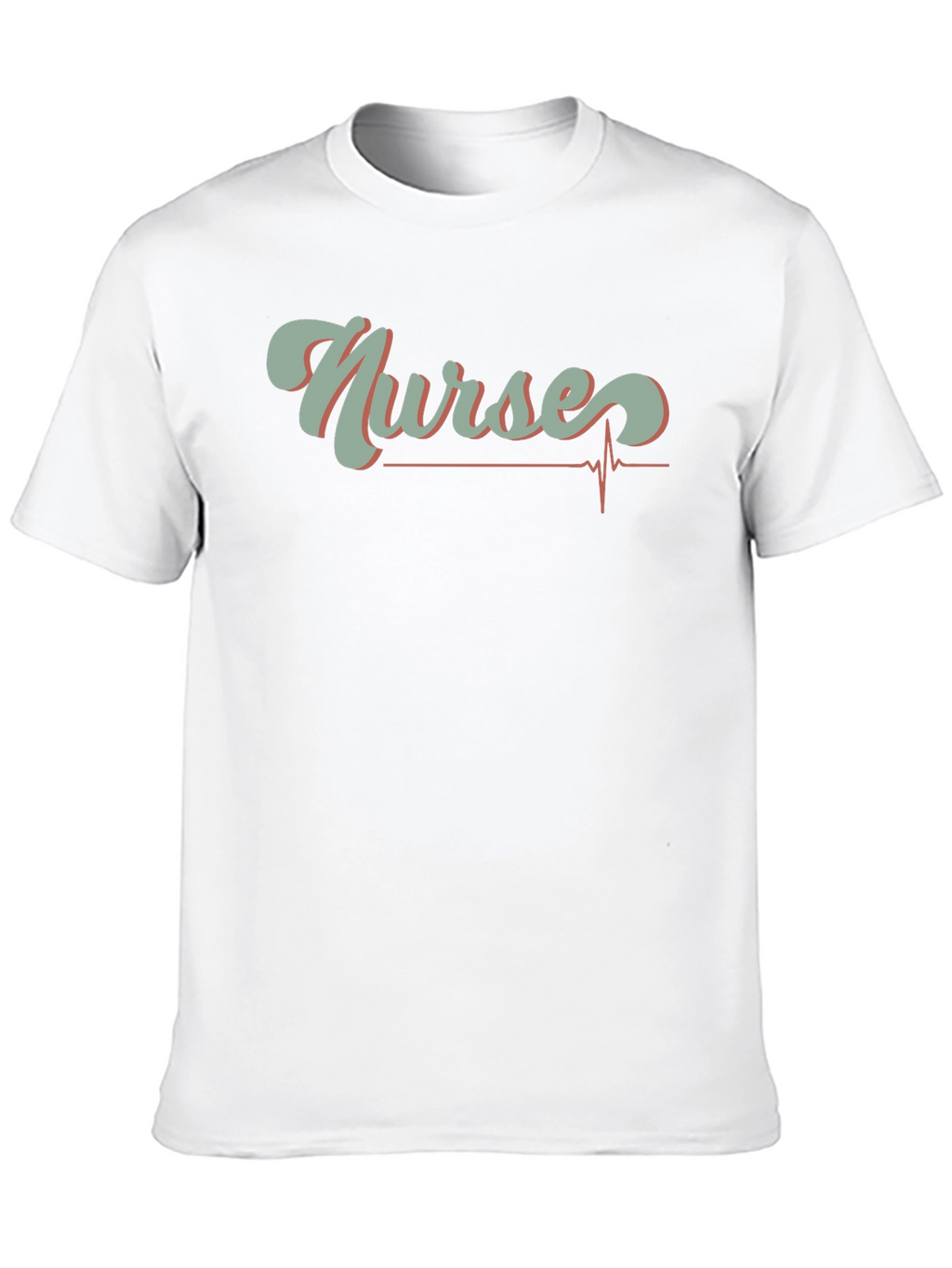 Nurses Heartbeat Graphic T-Shirt - Black