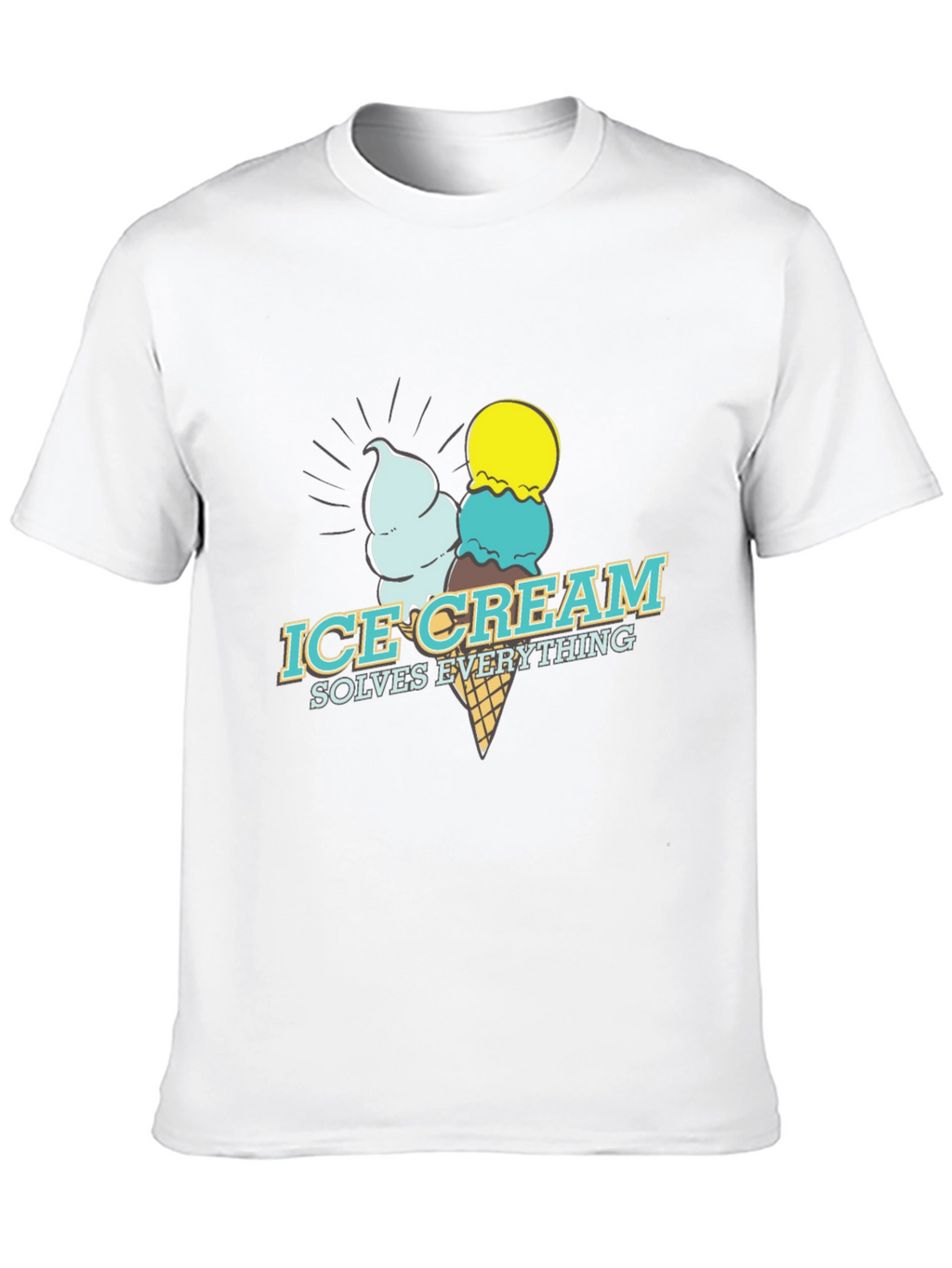 Ice Cream Solves Everything Graphic Tee