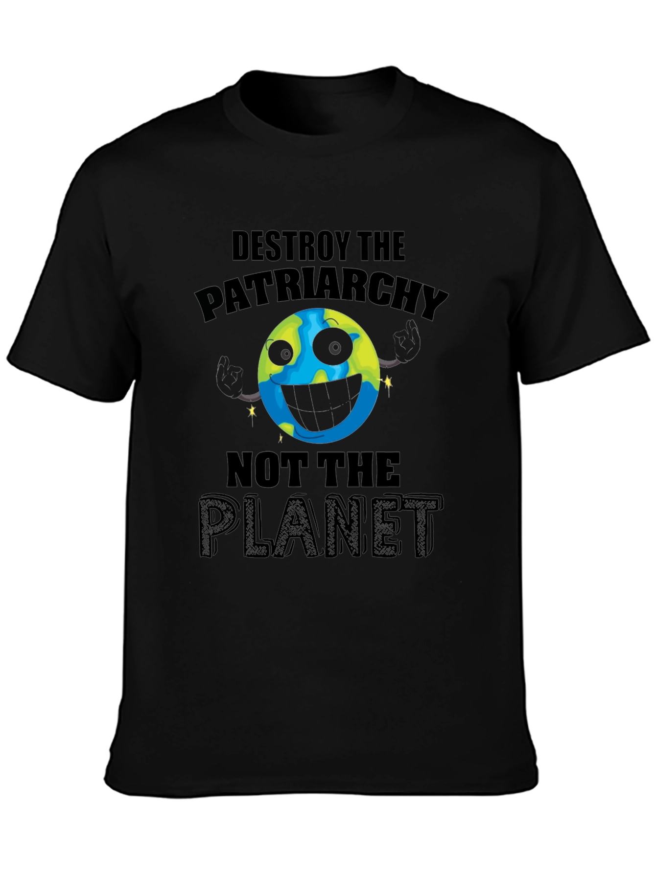 Destroy Patriarchy Planet Graphic Tee