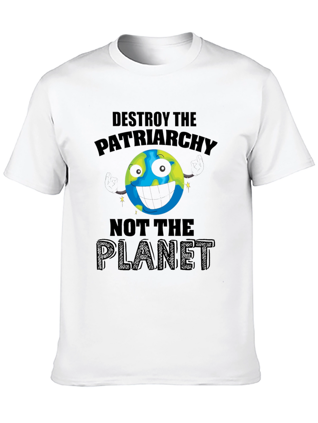 Destroy Patriarchy Planet Graphic Tee