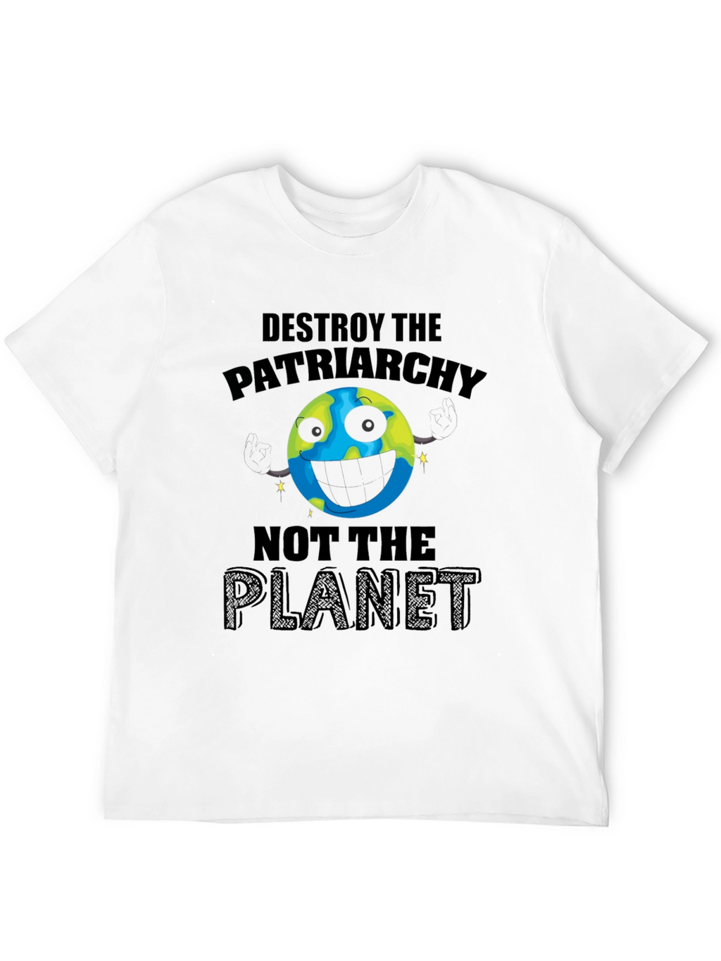 Destroy Patriarchy Planet Graphic Tee