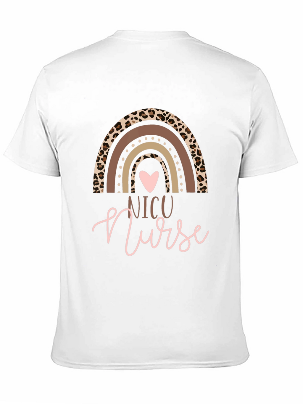 NICU Nurse Rainbow Graphic T-Shirt