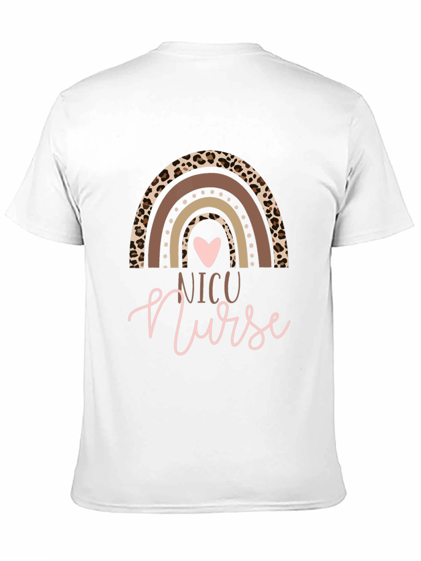 NICU Nurse Rainbow Graphic T-Shirt
