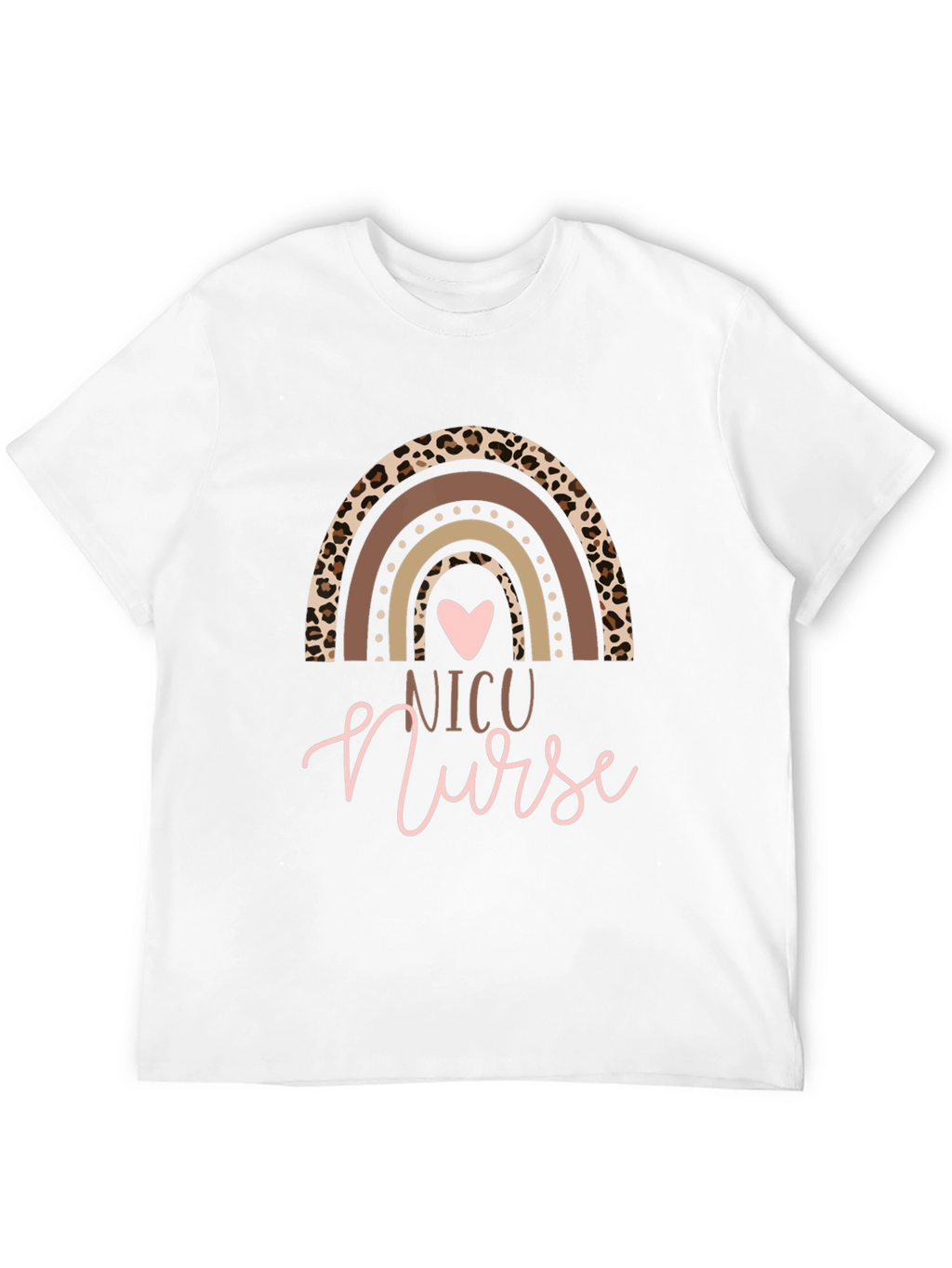 NICU Nurse Rainbow Graphic T-Shirt