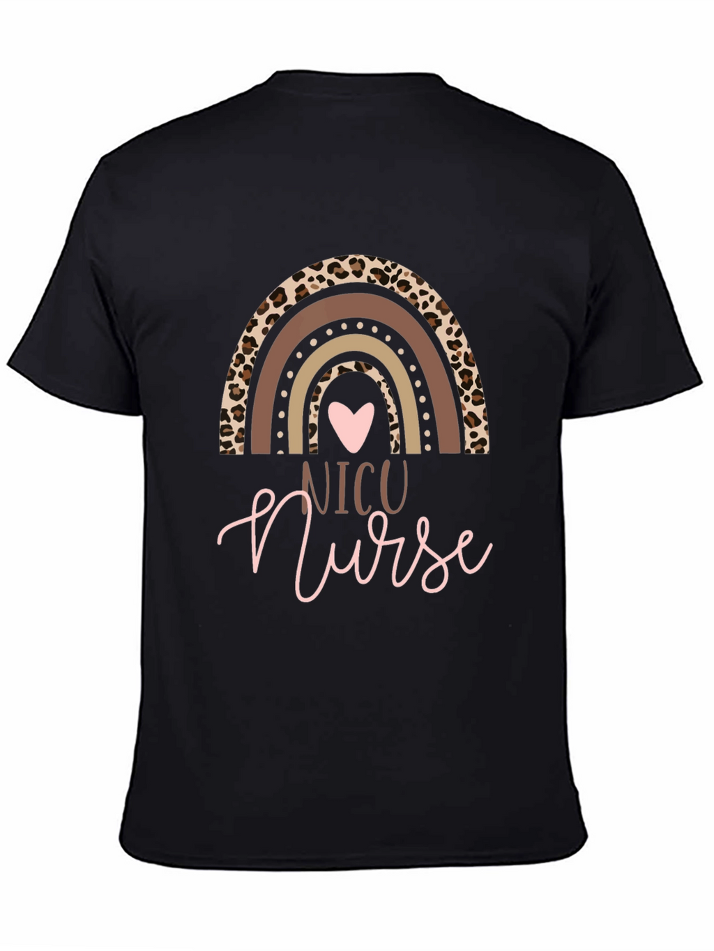 NICU Nurse Rainbow Graphic T-Shirt