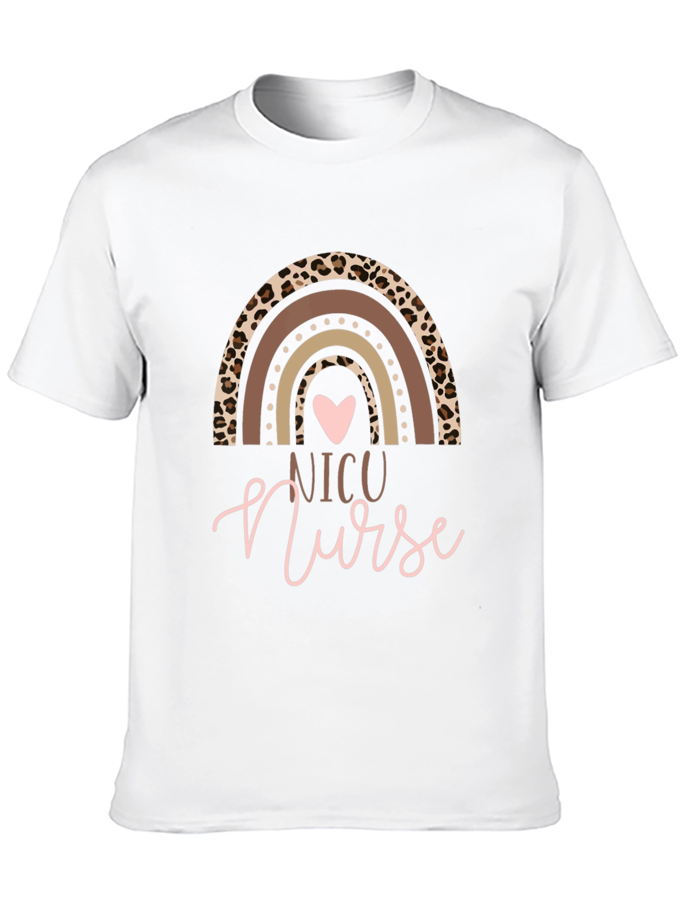 NICU Nurse Rainbow Graphic T-Shirt