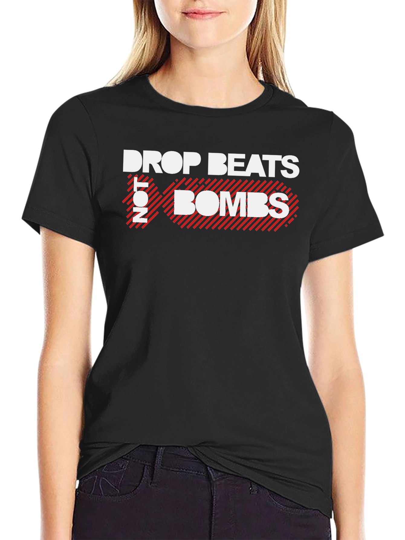 Drop Beats Not Bombs Graphic Tee - Unisex