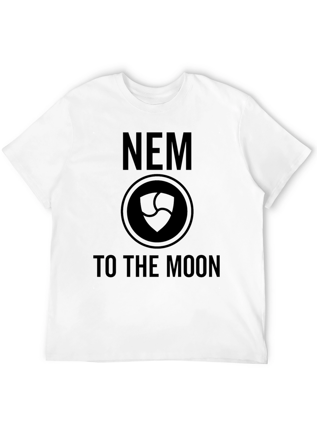 NEM Crypto To The Moon Black T-Shirt