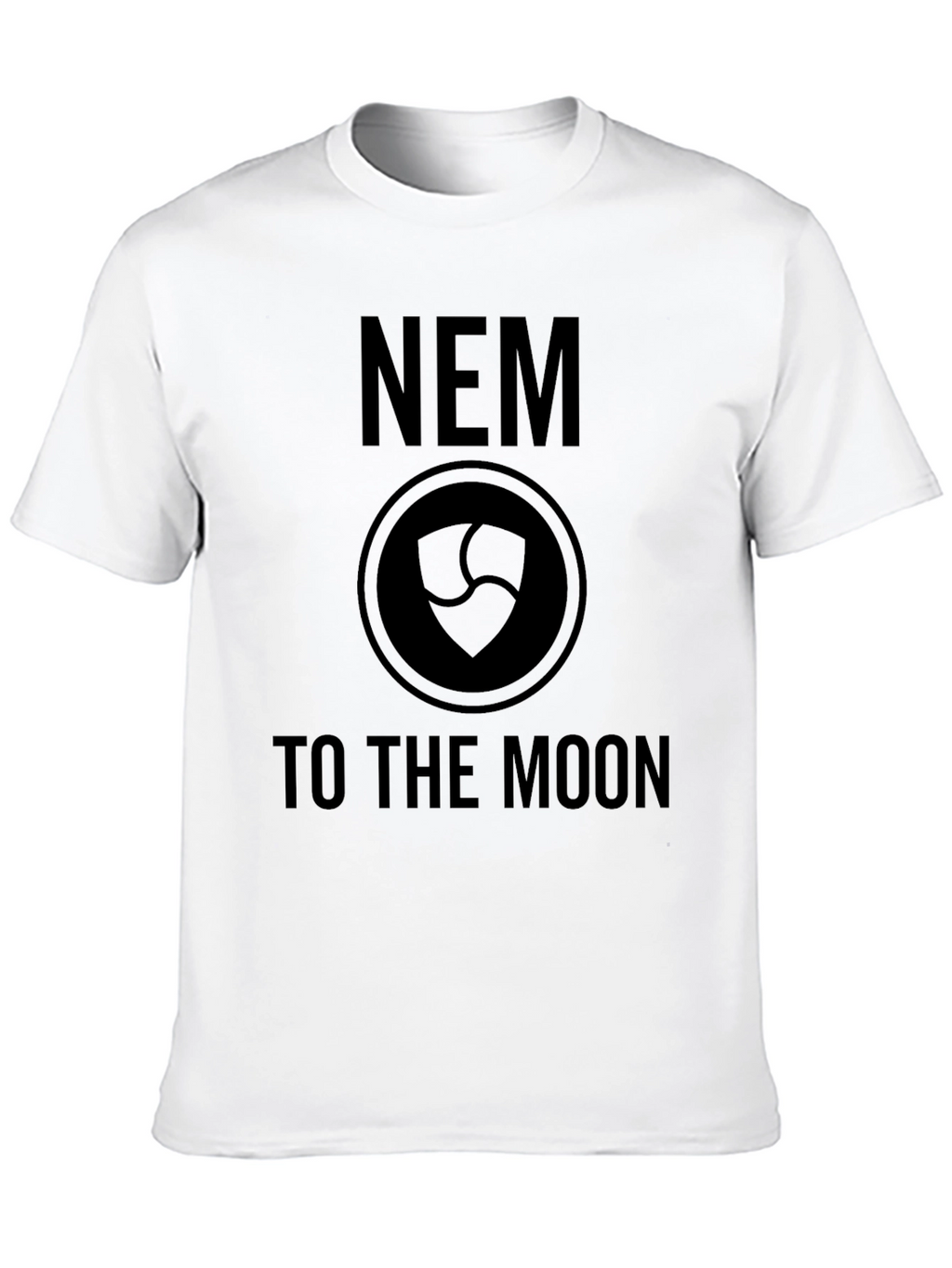 NEM Crypto To The Moon Black T-Shirt